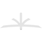 Ekena Millwork Davenport Architectural Grade PVC Gable Bracket, 84"W x 31 1/2"H x 2"D x 4"F, 9/12 Pitch GBP084X32X0204DAV00 - alternate 3